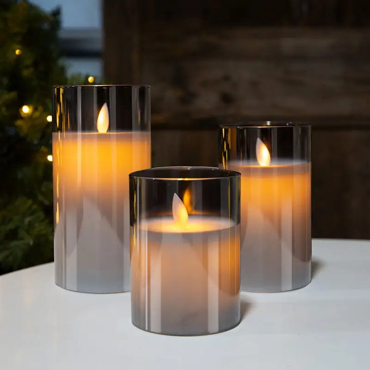 Lisslune | AmberLys Scented Candle in Glass | 1 + 2 FREE