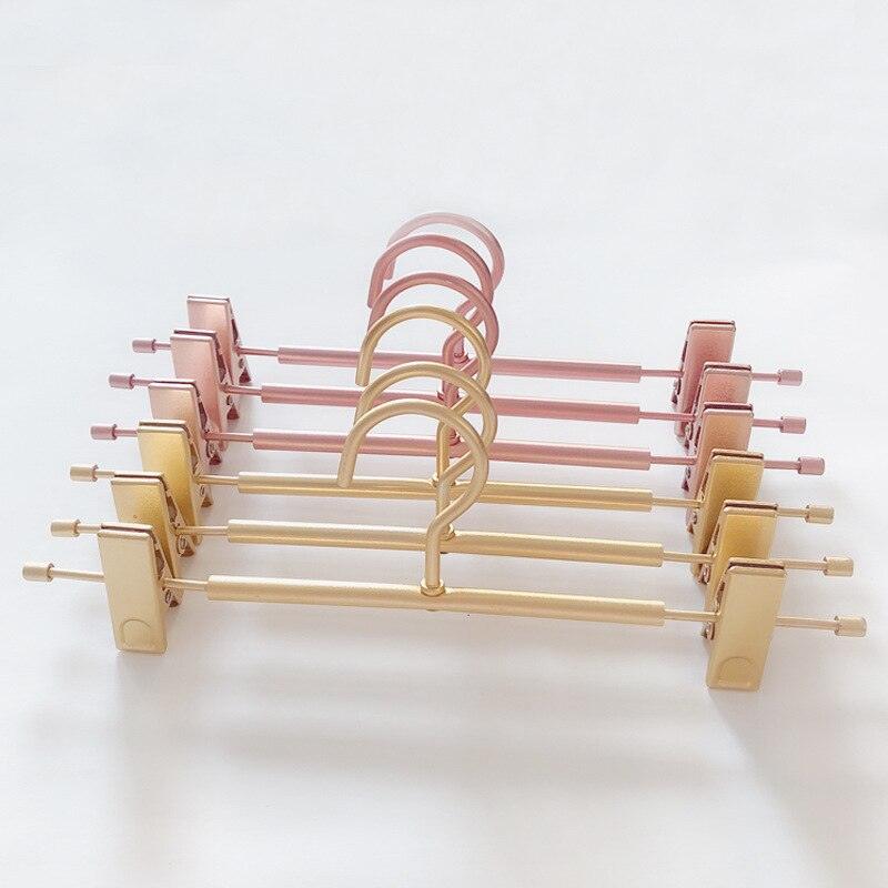 Lisslune | Chic Rose Gold and Golden Aluminium Heavy Duty Hangers for Stylish Closet Organization