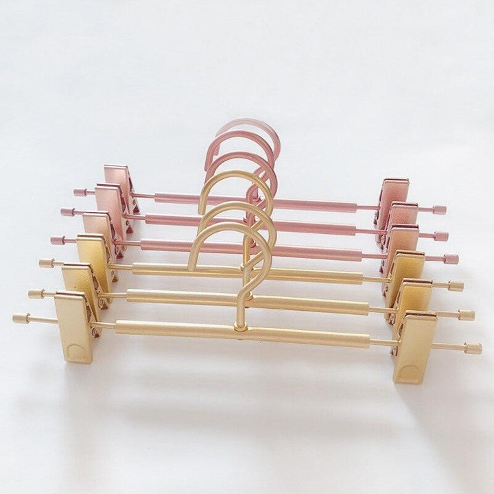 Lisslune | Chic Rose Gold and Golden Aluminium Heavy Duty Hangers for Stylish Closet Organization