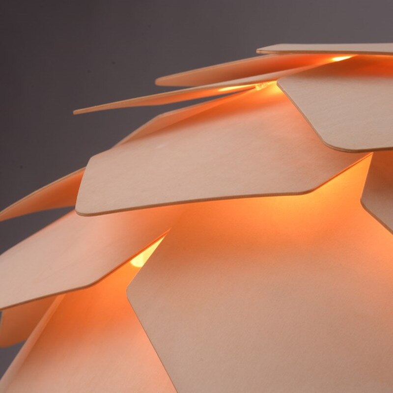 Lisslune | Handcrafted Wooden Pine Cone Pendant Light