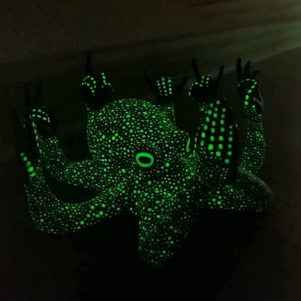 Lisslune | Angry Luminous Octopus Resin Decor