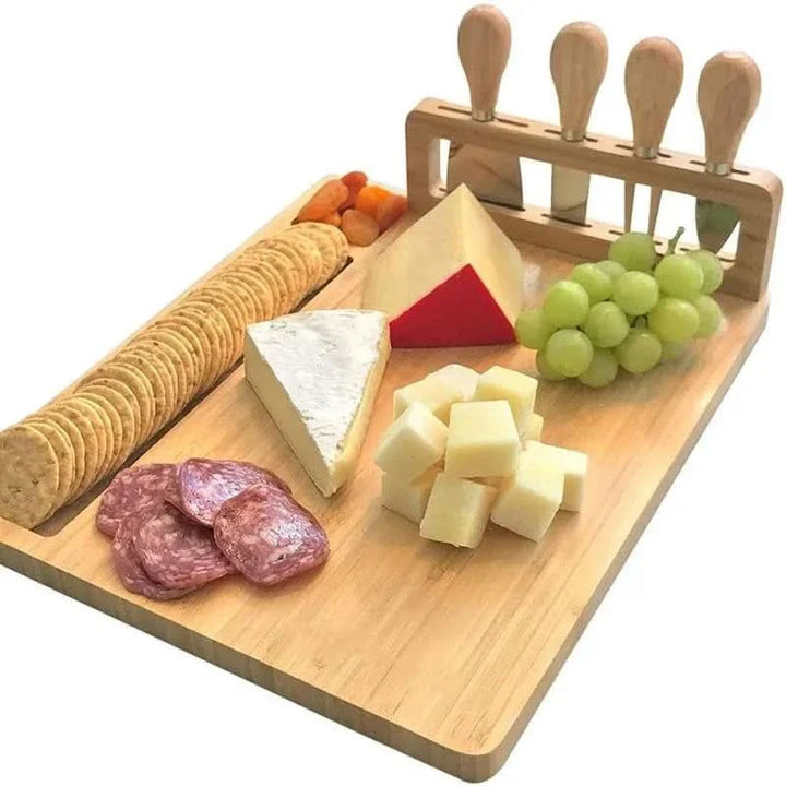 Lisslune | CheeseLux – Premium Bamboo Cheese Board Set