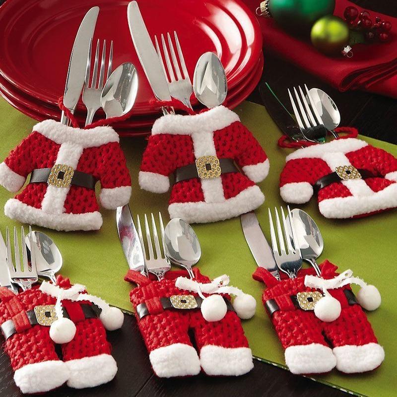 Lisslune | Santa Claus Cutlery Holder Bags