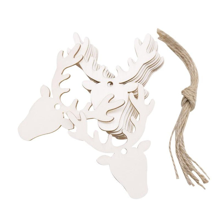 Lisslune | Wooden Christmas Tree Decorations (10 pieces)