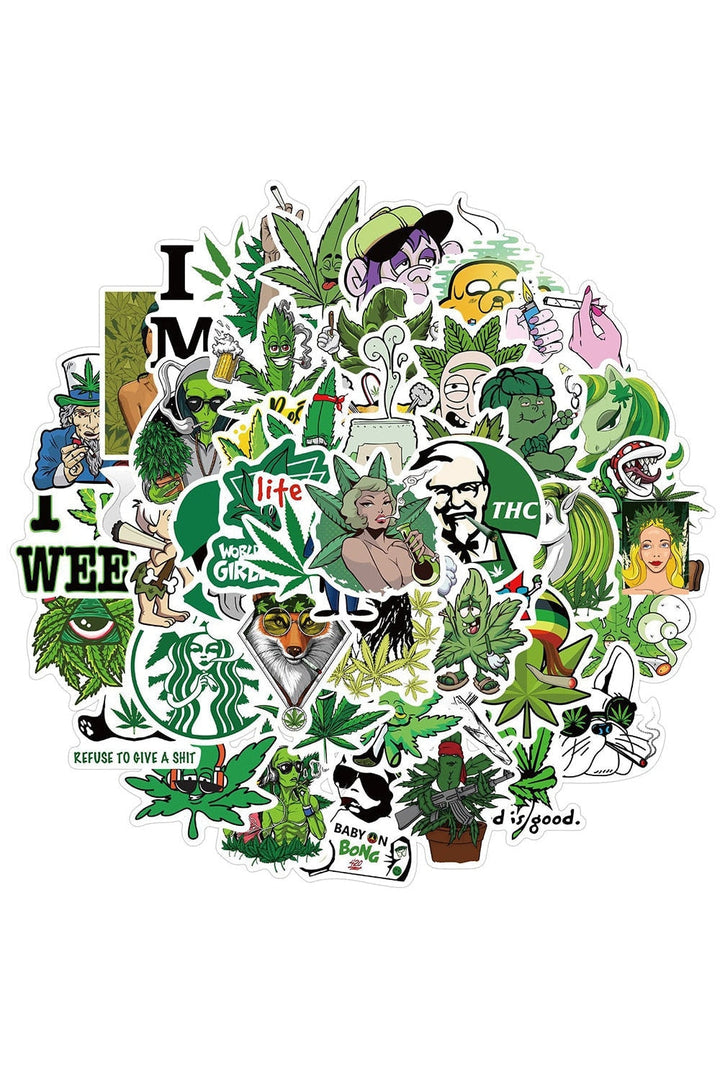 Lisslune | Trippy-leaves sticker