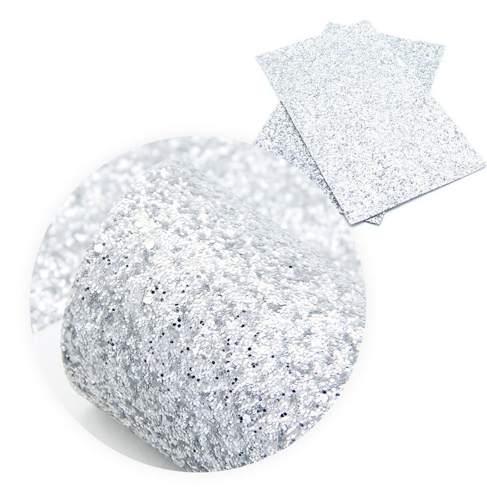 Lisslune | Glamorous Chunky Glitter Synthetic Leather Sheets - Ultimate DIY Craft Material