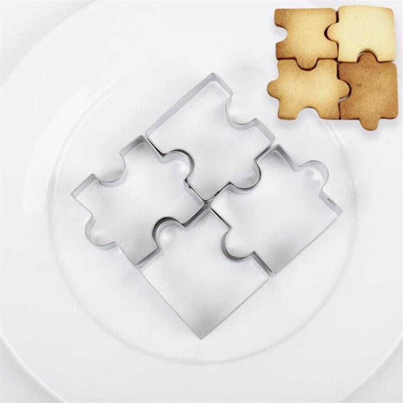 Lisslune | Puzzle Piece Cookie Cutter 4-piece Set