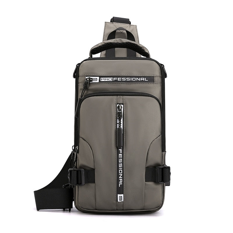 Lisslune | Waterproof Oxford Crossbody Bag, Anti-Theft Sling Bag, USB Charging & Multi-Pocket Design