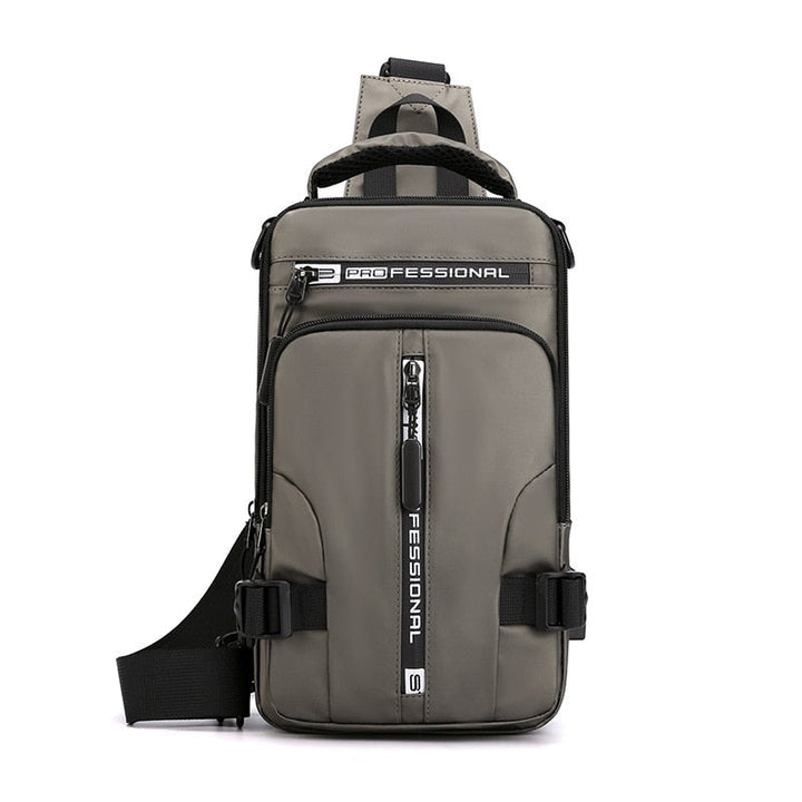 Lisslune | Waterproof Oxford Crossbody Bag, Anti-Theft Sling Bag, USB Charging & Multi-Pocket Design