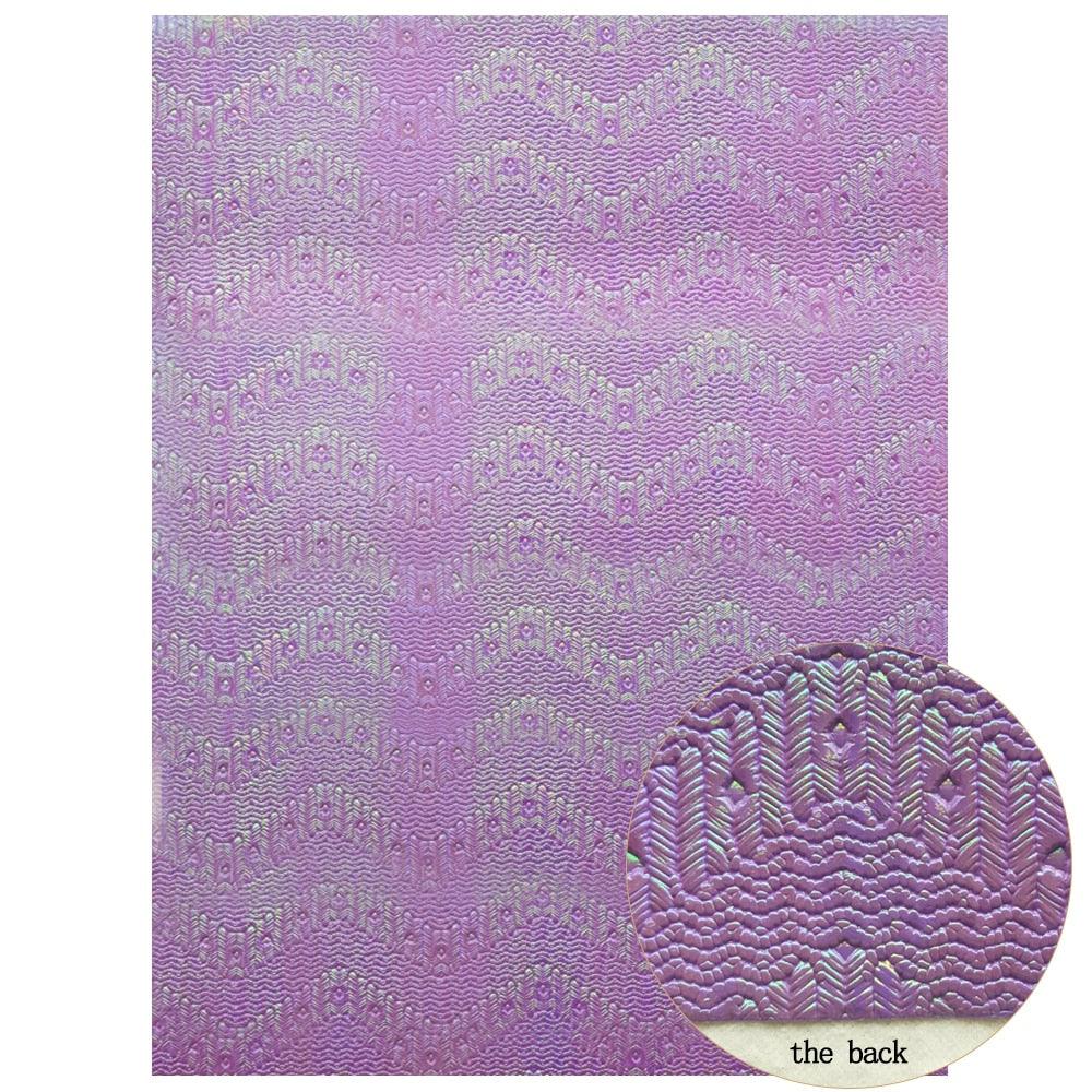 Lisslune | Sparkling Violet Synthetic Leather Fabric - A Must-Have for Sparkling DIY Projects