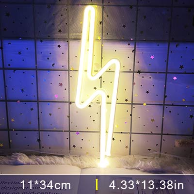 Lisslune | Led Lightning Neon Sign Wall Decor