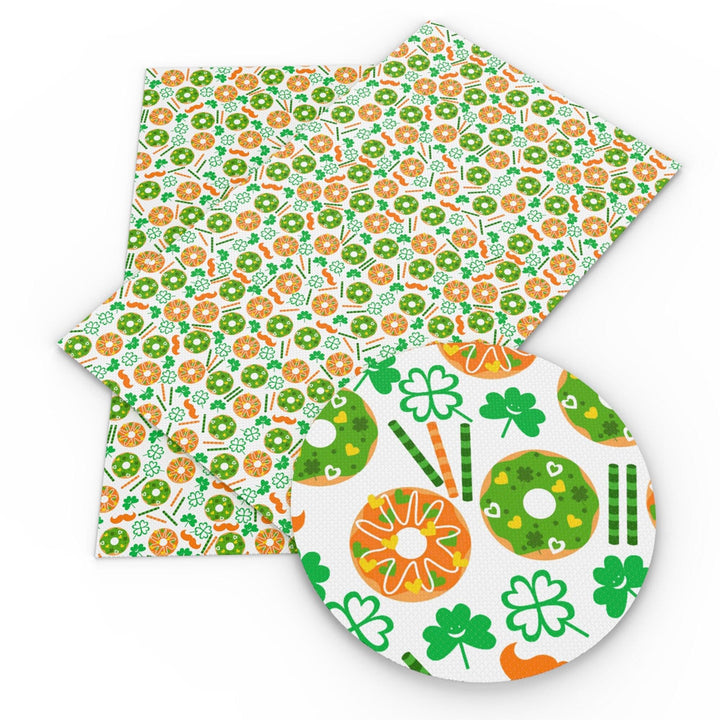 Lisslune | St. Patrick's Day Synthetic Leather Crafting Sheet - Creative Hairband Kit