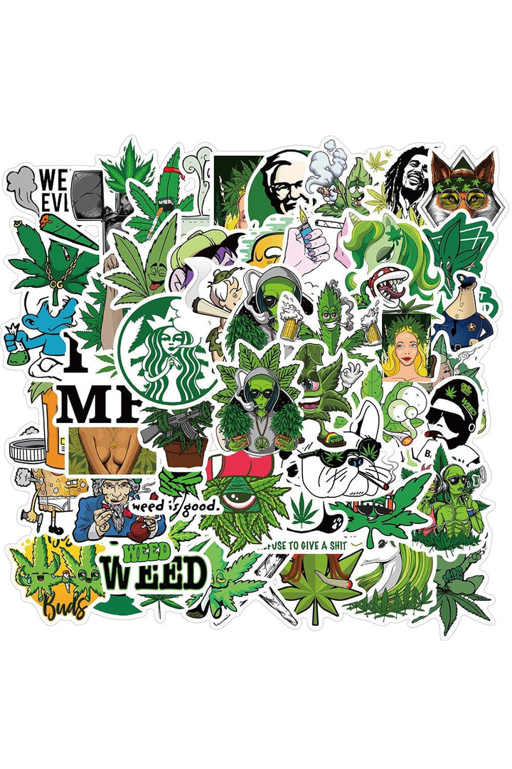 Lisslune | Trippy-leaves sticker