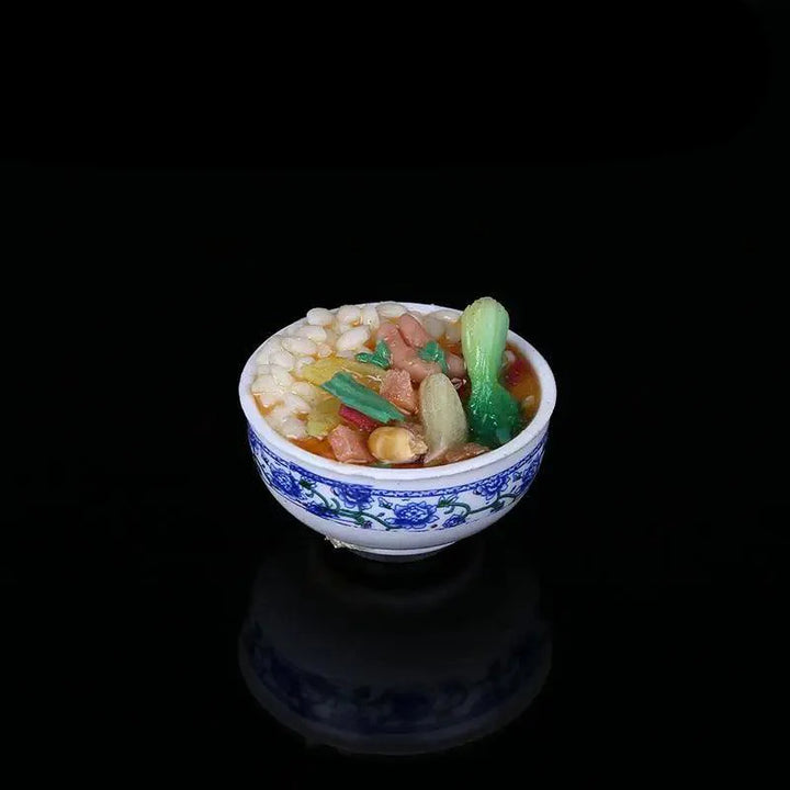 Lisslune | Enchanting Mini Chinese Cuisine Bowl Playset - Cute Decorative Items for Children and Home