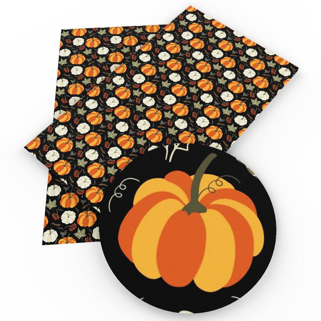 Lisslune | Autumn-inspired Leaf Pattern Synthetic Leather Craft Fabric for DIY and Upholstery