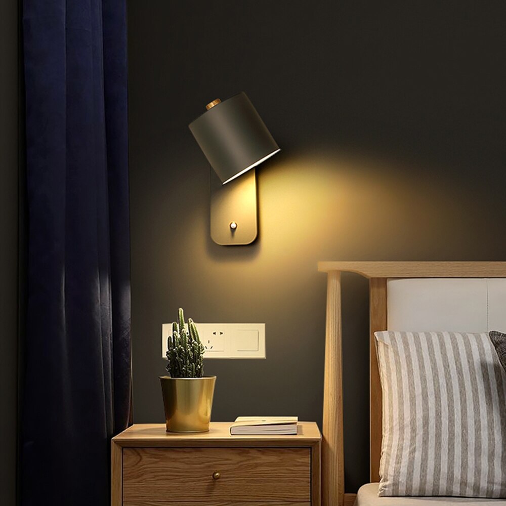Lisslune | Modern LED Wall Lamps with Switch Indoor Home Decor Lights