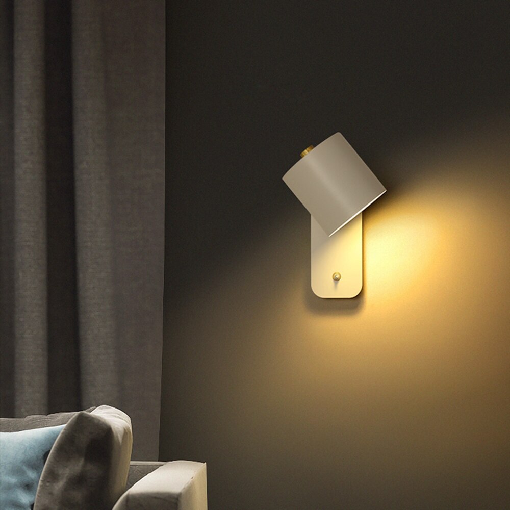Lisslune | Modern LED Wall Lamps with Switch Indoor Home Decor Lights