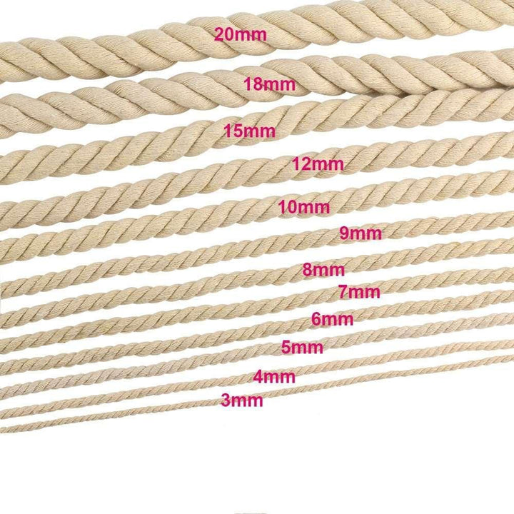 Lisslune | Natural Cotton Macrame Rope: The essential cord for creative projects