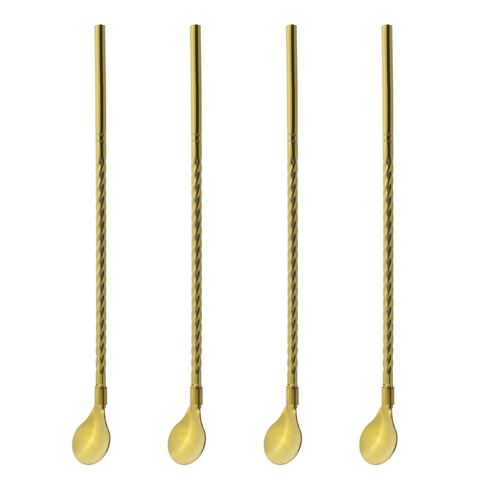 Lisslune | Stainless Steel Straw Spoon (4 pieces)