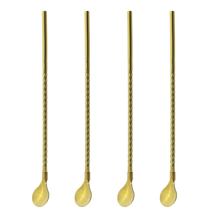 Lisslune | Stainless Steel Straw Spoon (4 pieces)