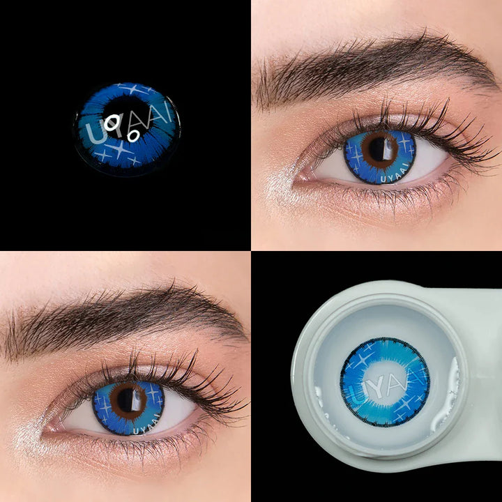 Rynx | 1 Pair Cosplay Contact Lenses Makima Gojo Power Lenses Anime Accessories Anime Lenses Halloween Lens Eyes Eye Drops Sale