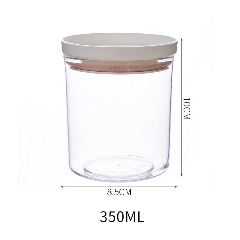 Lisslune | Airtight Crystal Clear Storage Jar for Kitchen Organization