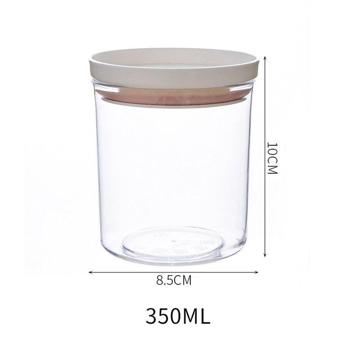 Lisslune | Airtight Crystal Clear Storage Jar for Kitchen Organization