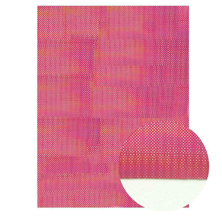 Lisslune | Shiny Red Chunky Glitter Craft Fabric Sheets - A4 Size for DIY Projects