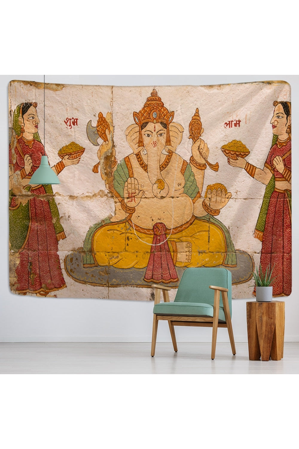 Lisslune | Ganesha Mandala Wall Tapestry