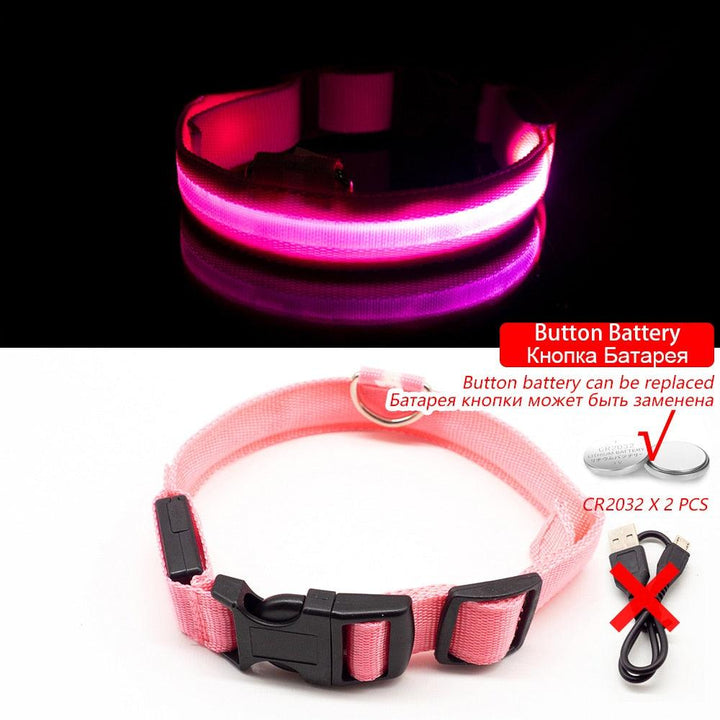 Lisslune | Light & Protect: Rechargeable Waterproof LED Dog Collar for Enhanced Nighttime Safety