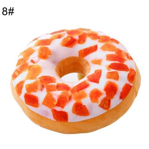 Lisslune | Delightful 12-piece 3D donut plush cushion collection for cozy comfort
