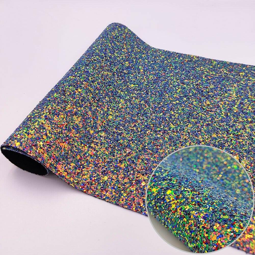 Lisslune | Shiny Gem Star Chunky Glitter Synthetic Leather - Premium Craft Vinyl