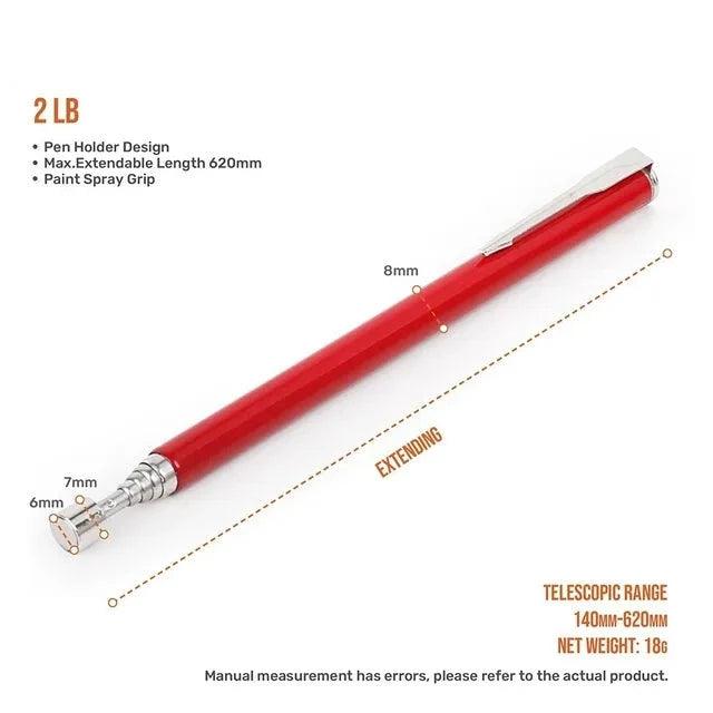 Lisslune | Heavy-Duty Telescopic Magnetic Pickup Tool - 8LB Capacity Stainless Steel Design