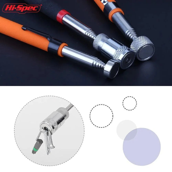 Lisslune | Heavy-Duty Telescopic Magnetic Pickup Tool - 8LB Capacity Stainless Steel Design
