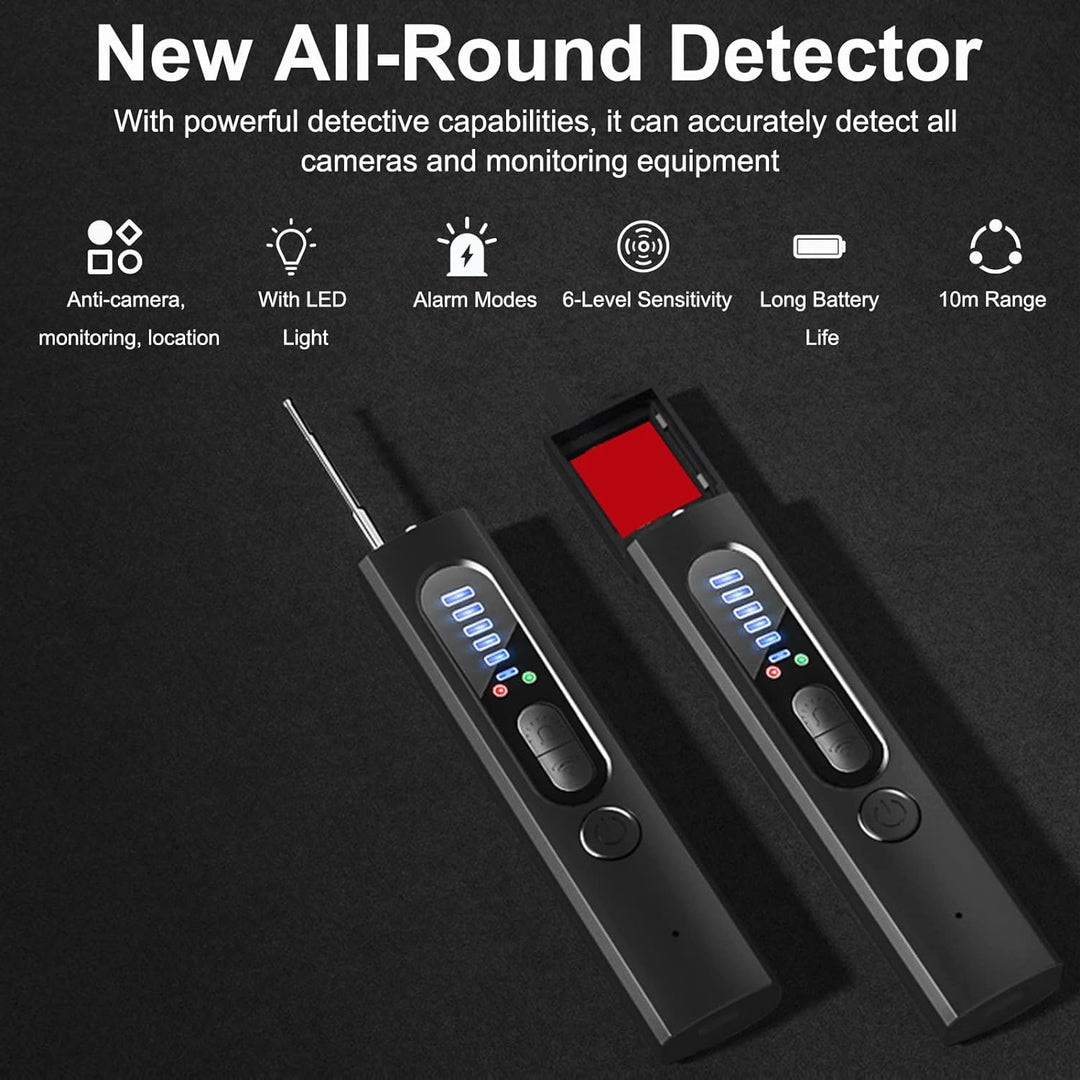 Lisslune | Hidden Camera Detector with RF and GPS Tracking - Military Grade Surveillance Device for Privacy Protection