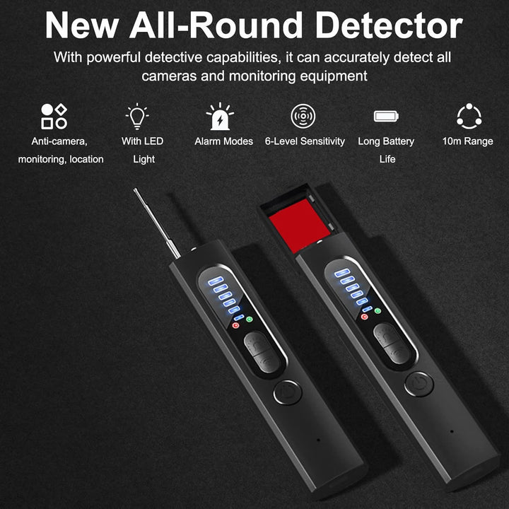 Lisslune | Hidden Camera Detector with RF and GPS Tracking - Military Grade Surveillance Device for Privacy Protection