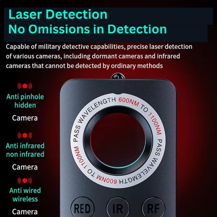 Lisslune | Smart Hidden Camera Detector with Multiple Detection Modes