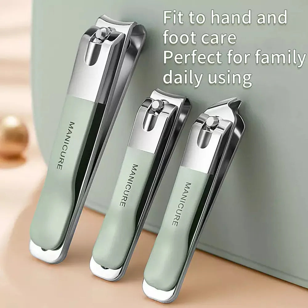 Lisslune | LuxNails | Professional Stainless Steel Manicure and Pedicure Set | Portable & Multifunctional | Luxurious Storage Box