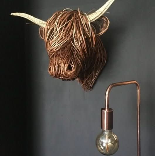 Lisslune | Rustic Cow Head Wall Decor for Unique Home