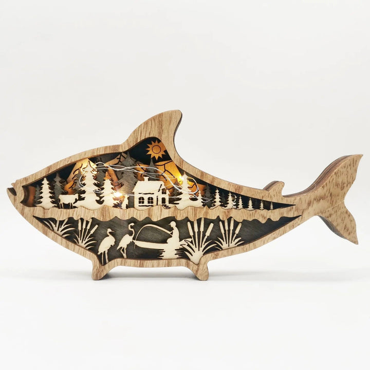 Lisslune | OceanGlow Glowing Shell & Fish Decoration – Ocean-Inspired Art