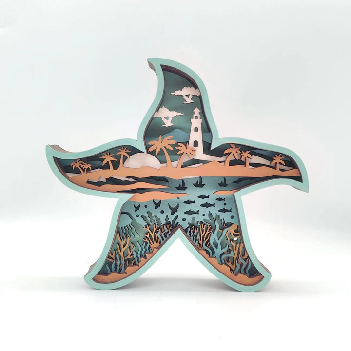 Lisslune | OceanGlow Glowing Shell & Fish Decoration – Ocean-Inspired Art