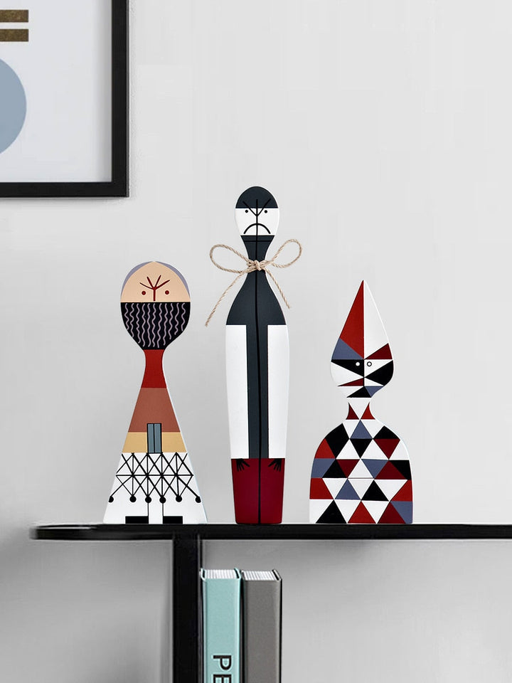 Lisslune | Home Decoration Living Room Kawaii Accessories Sculptures & Figures Character Shapes Cute Wood Handmade Europe Household Items