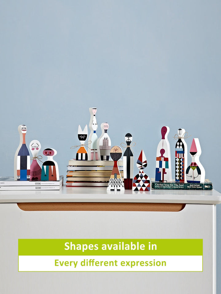 Lisslune | Home Decoration Living Room Kawaii Accessories Sculptures & Figures Character Shapes Cute Wood Handmade Europe Household Items