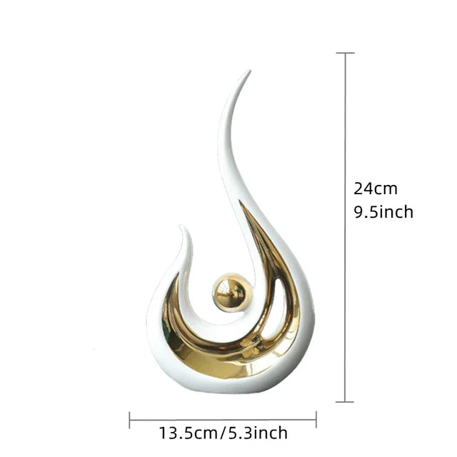 Lisslune | Artglam | Abstract Ceramic Figures | Add Style and Sophistication to Your Interior