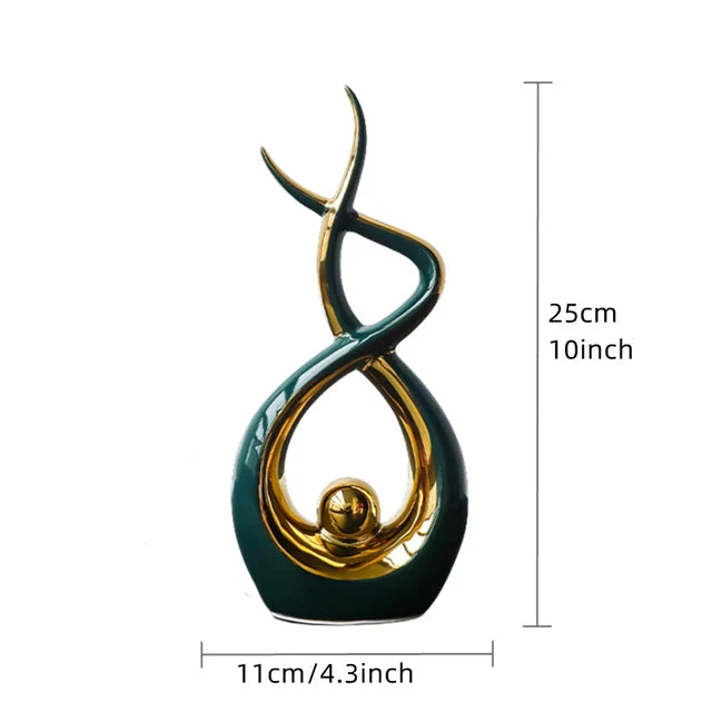 Lisslune | Artglam | Abstract Ceramic Figures | Add Style and Sophistication to Your Interior