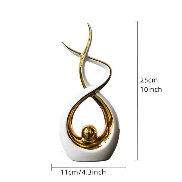Lisslune | Artglam | Abstract Ceramic Figures | Add Style and Sophistication to Your Interior