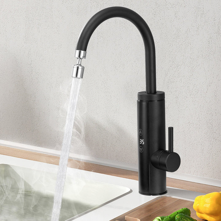 Lisslune | Kitchen faucet with instantaneous water heater, faucet 360° swivel, 3-stage touch control