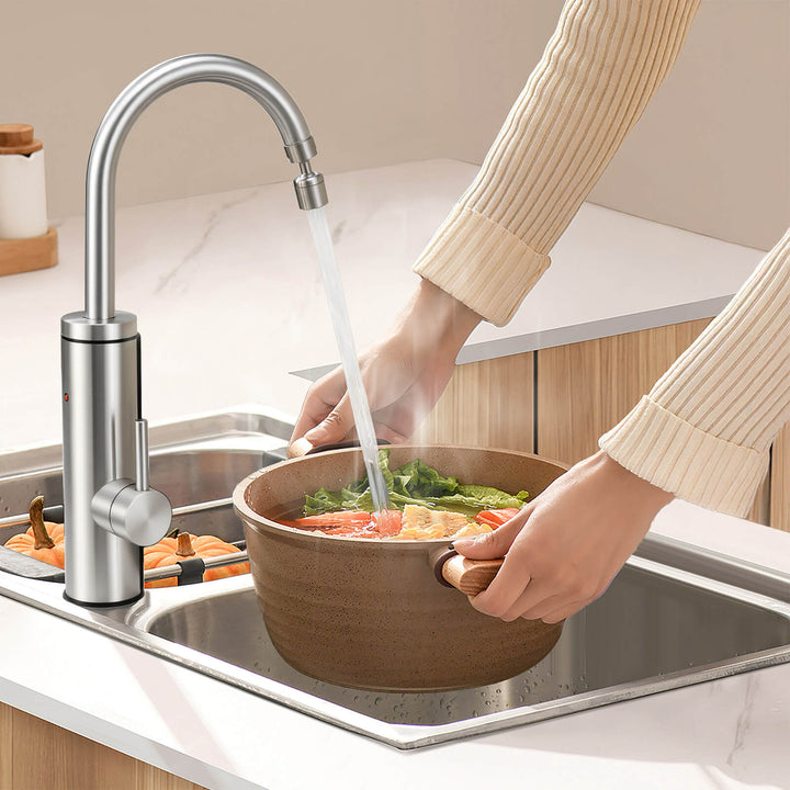 Lisslune | Kitchen faucet with instantaneous water heater, faucet 360° swivel, 3-stage touch control