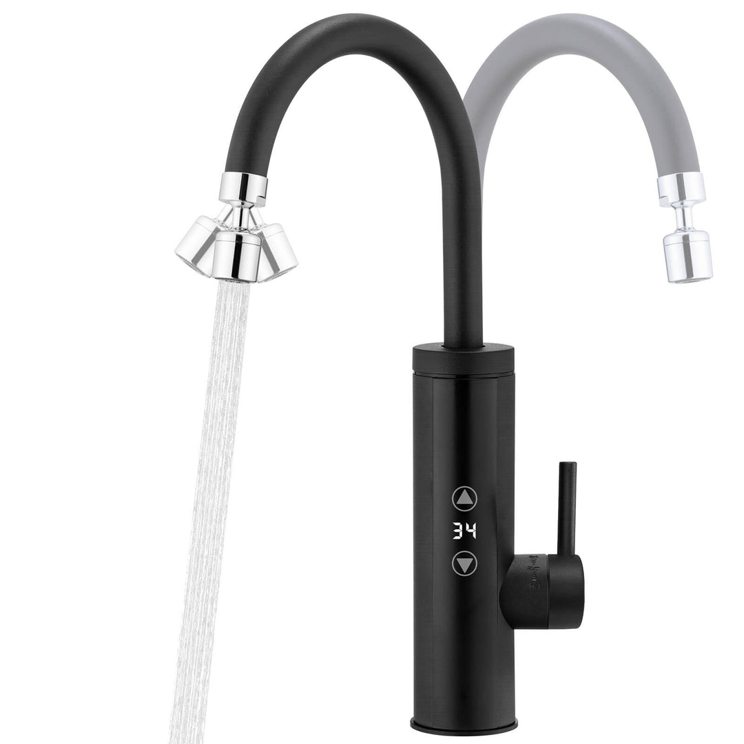 Lisslune | Kitchen faucet with instantaneous water heater, faucet 360° swivel, 3-stage touch control