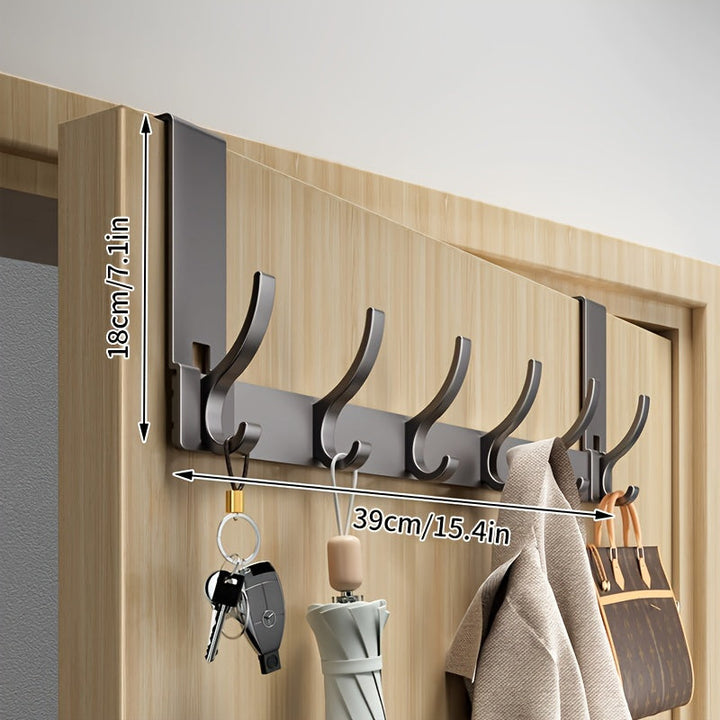 Lisslune | SlimLine Door Hook – Hanging System Without Drilling Made of Sturdy Aluminum